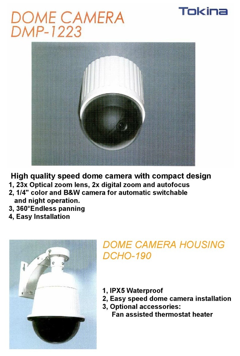 Tokina Speed Dome DMP-1223 Specification sheet