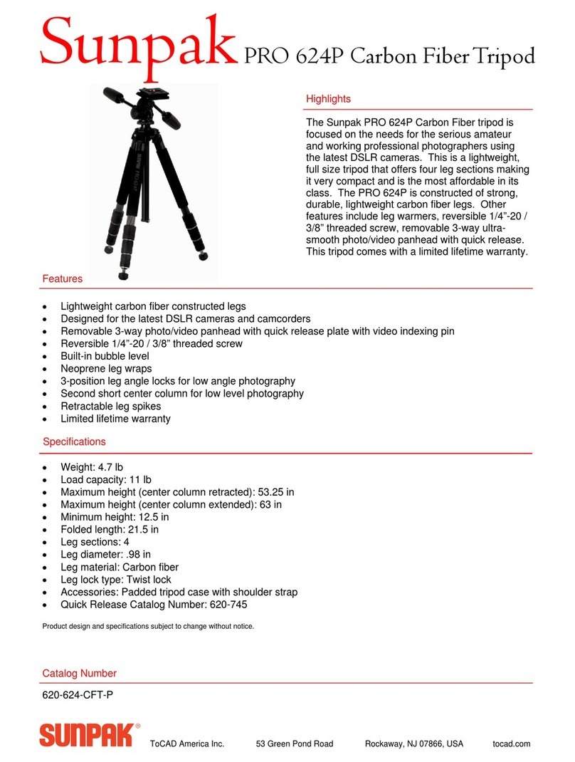 Sunpak Sunpak PRO 624P Specifications