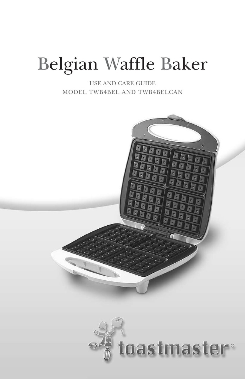 Toastmaster TWB4BEL Use and care guide