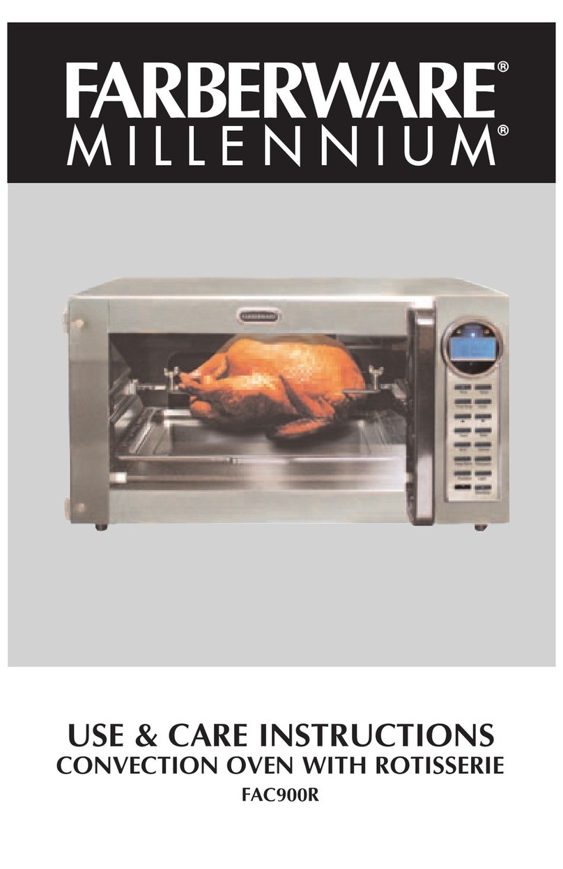 Farberware Millenium FAC900R Use and care instructions
