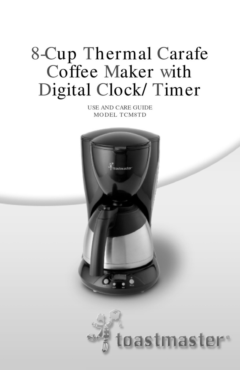 Toastmaster TCM8TD User manual