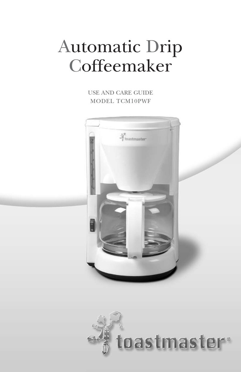 Toastmaster TCM10PWF User manual