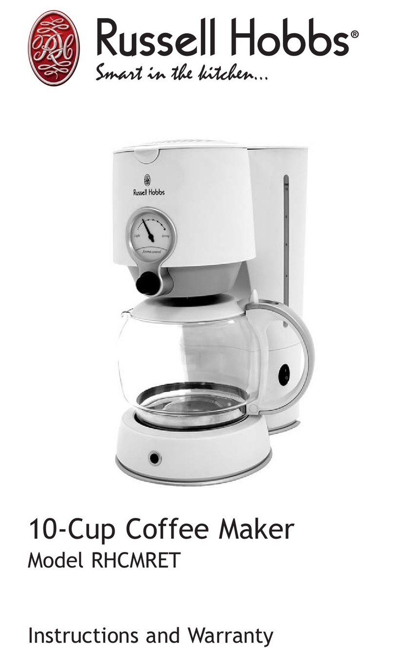 Russell Hobbs RHCMRET Instructions and warranty