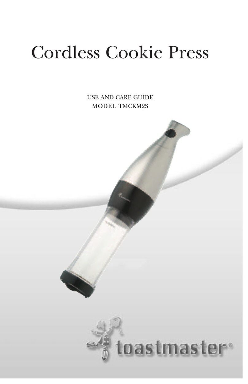 Toastmaster TMCKM2S Use and care guide