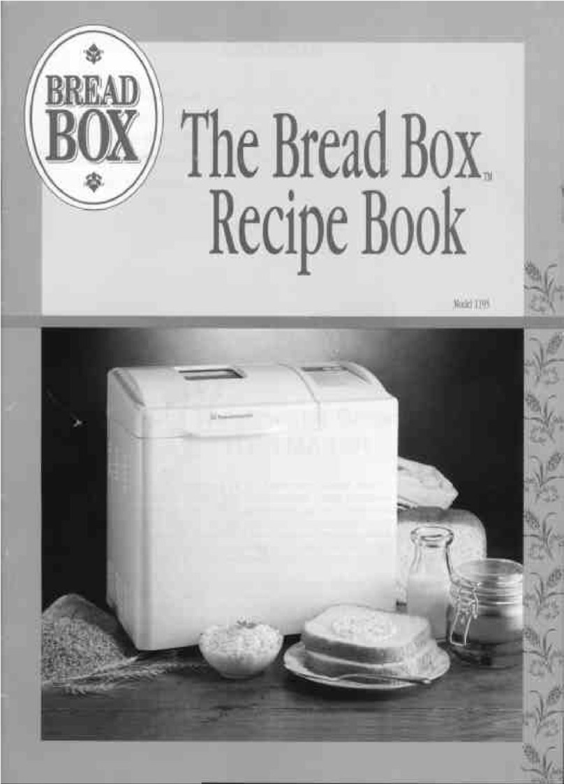 Toastmaster User Bread Quick guide