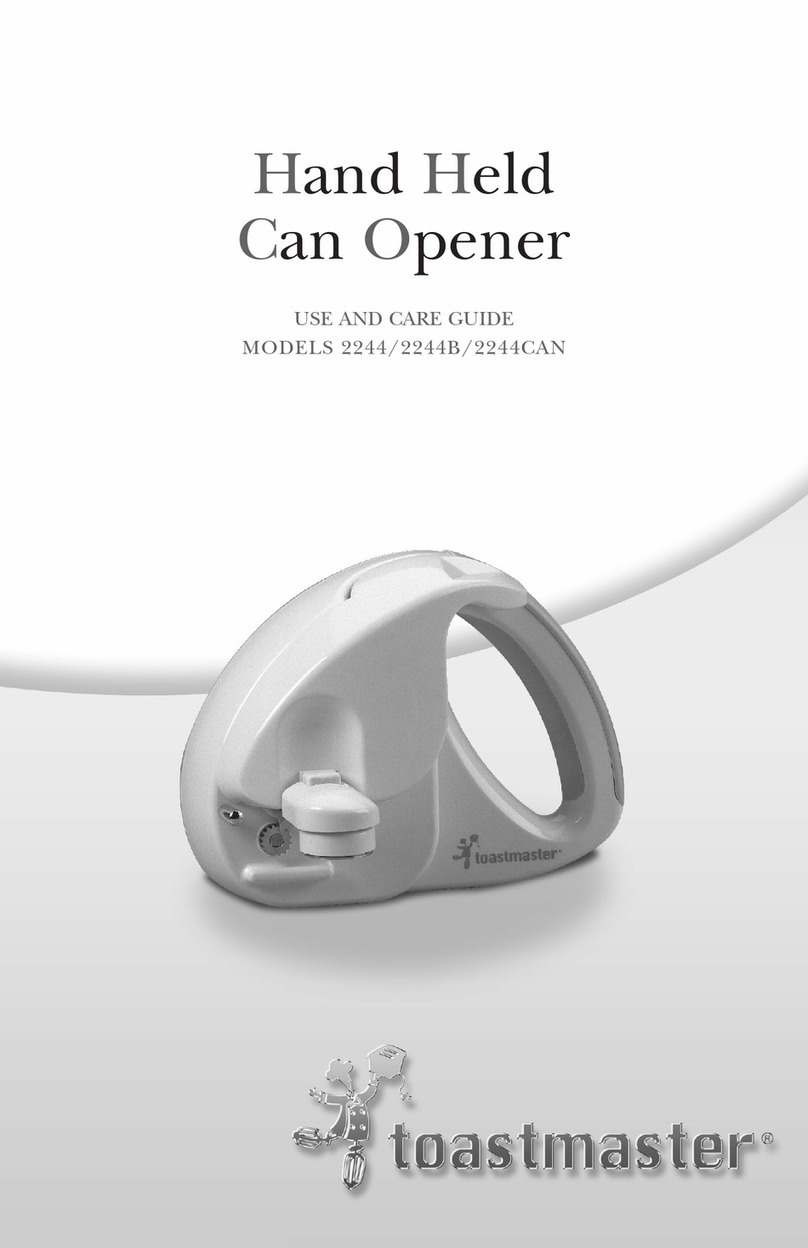 Toastmaster 2244 Use and care guide