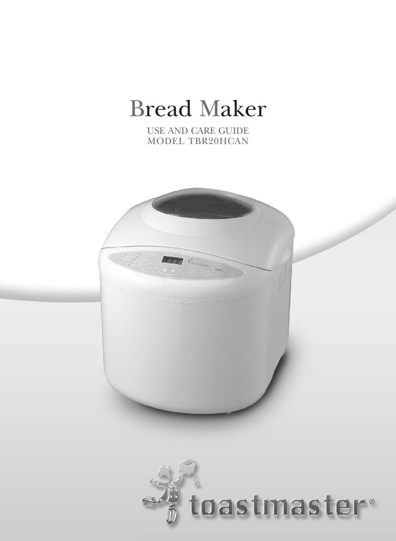 Toastmaster TBR20HCAN User manual
