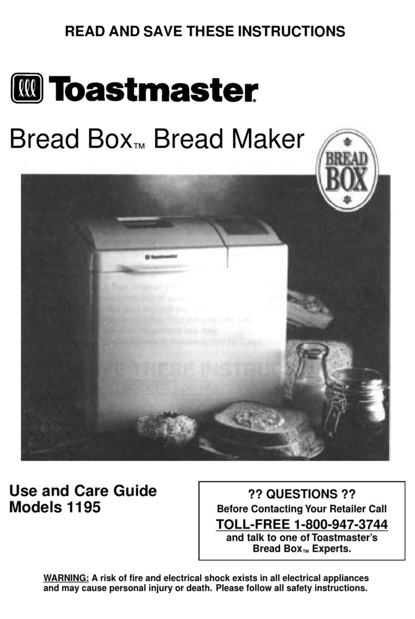 Toastmaster 1195 User manual