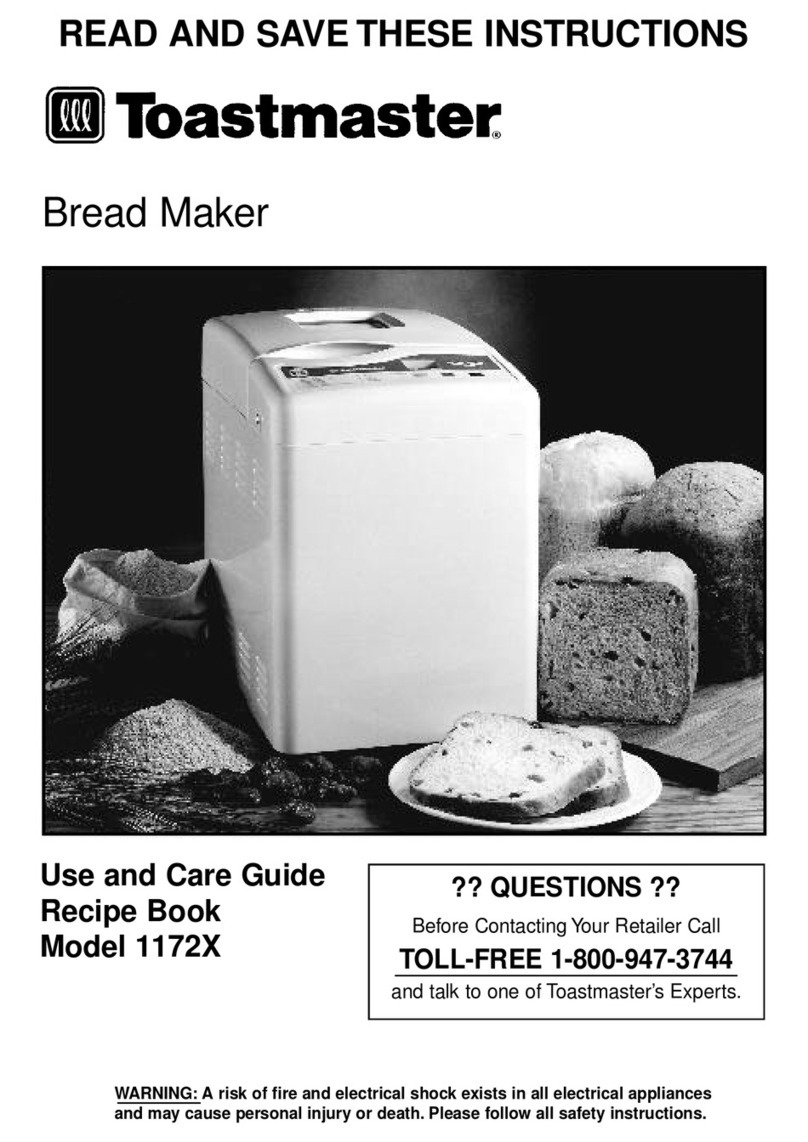 Toastmaster 1172X User manual