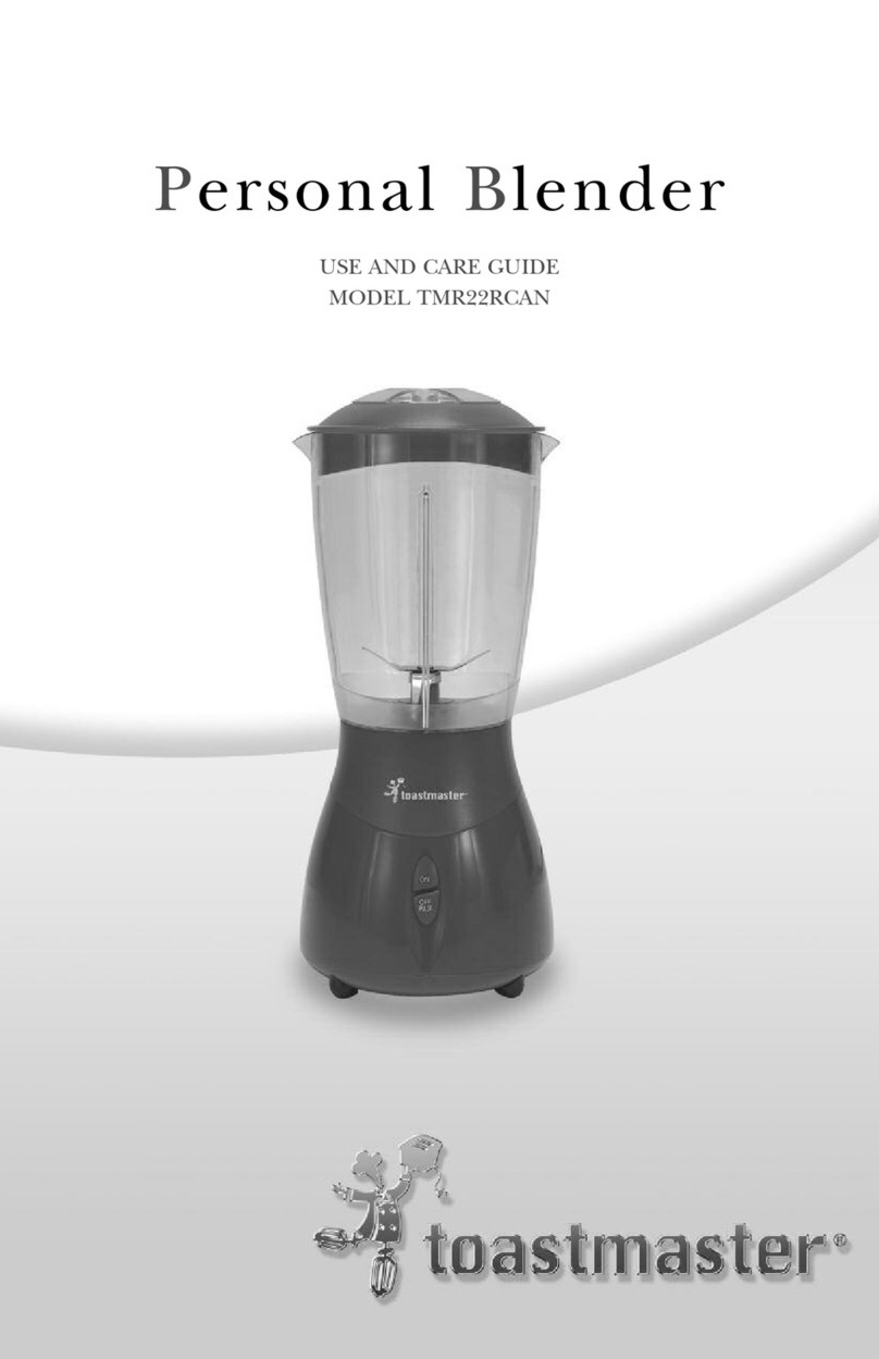 Toastmaster TMR22RCAN Use and care guide