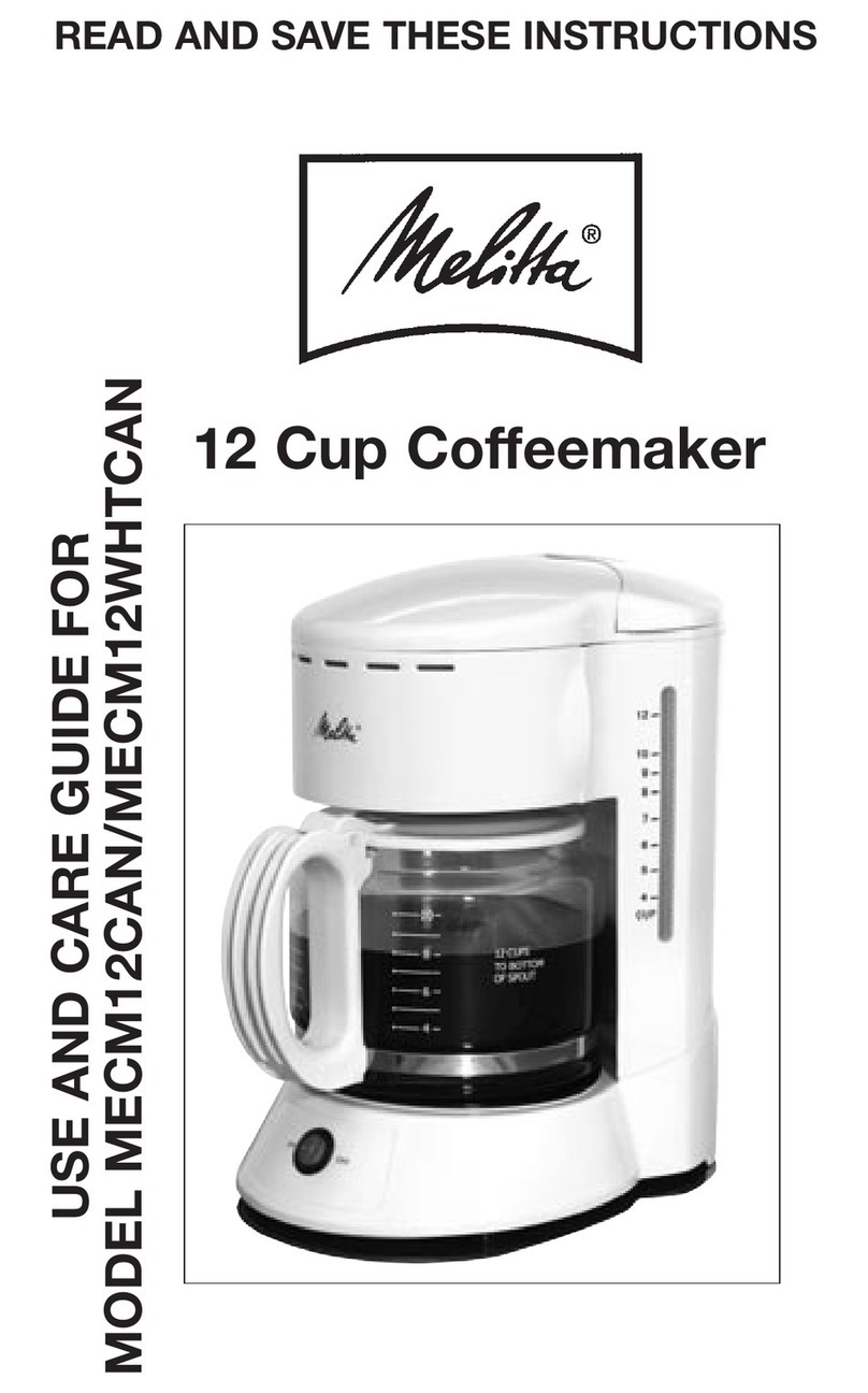 Melitta MECM12CAN User manual