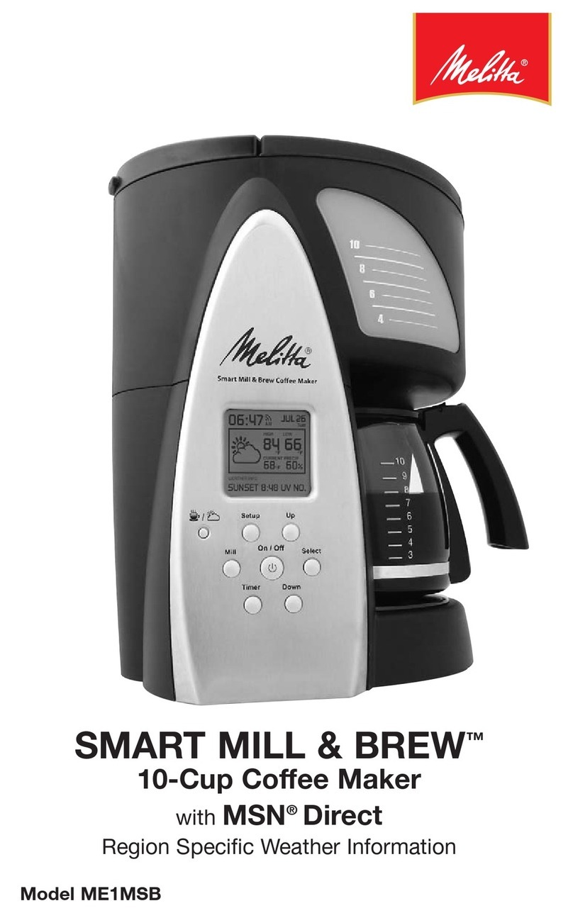 Melitta ME1MSB manual Melitta ME1MSB manual