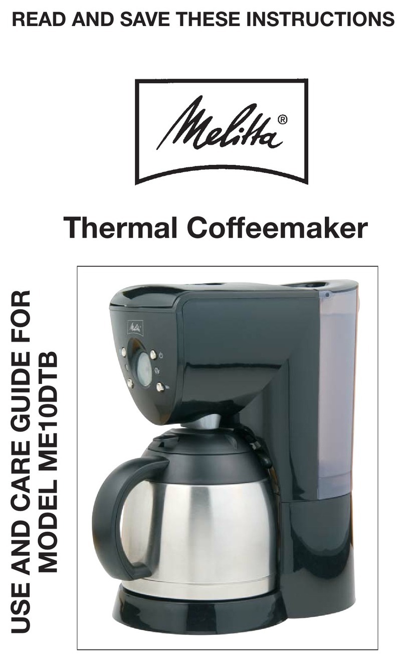 Melitta ME10DTB User manual