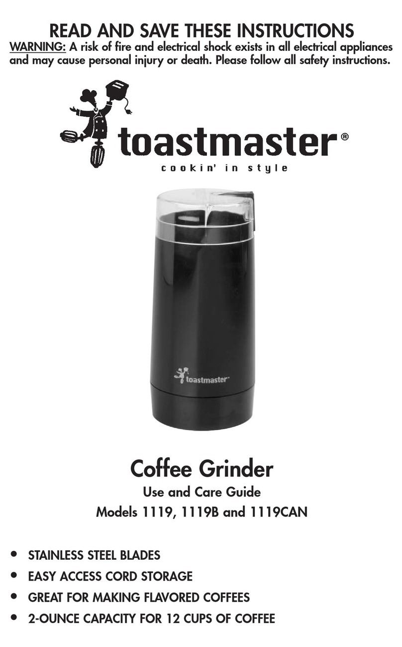 Toastmaster 1119B Use and care guide