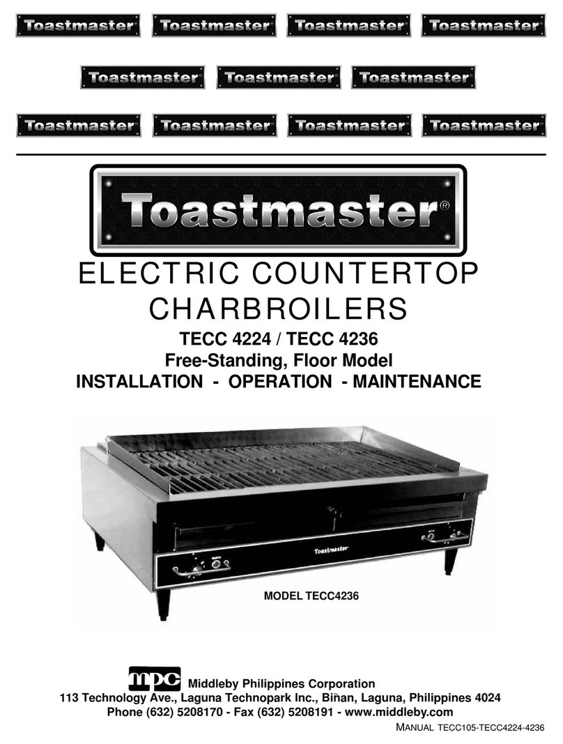 Toastmaster TECC 4224 Installation operation & maintenance