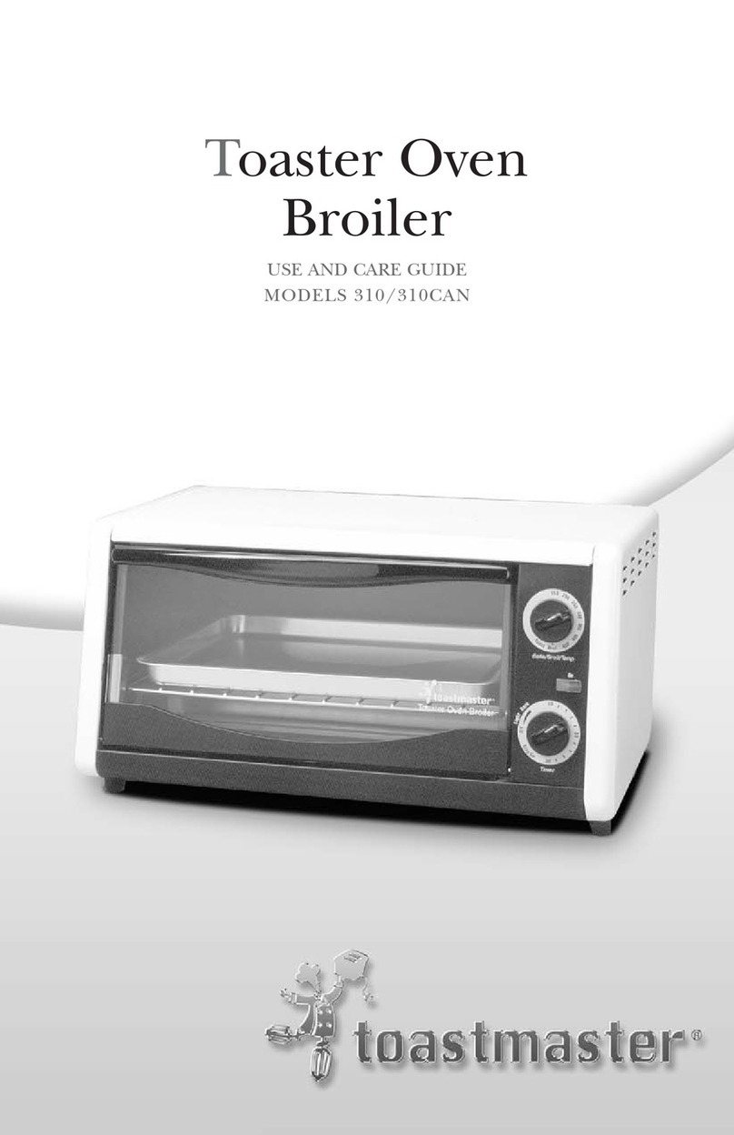 Toastmaster 310/310CAN Use and care guide