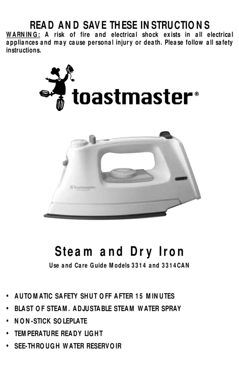 Toastmaster 3314 User manual