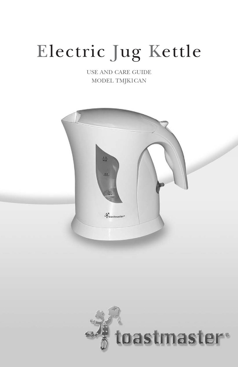 Toastmaster TMJK1CAN User manual