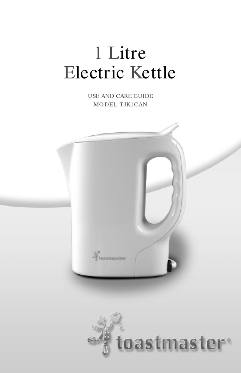 Toastmaster TJK1CAN User manual