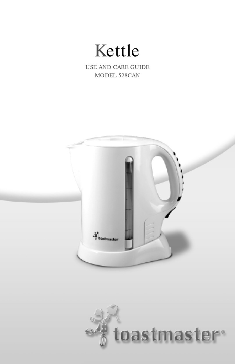 Toastmaster 528CAN Use and care guide