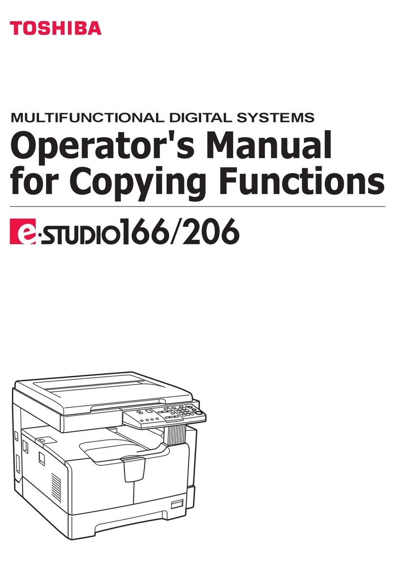 Toshiba e-STUDIO206 User manual