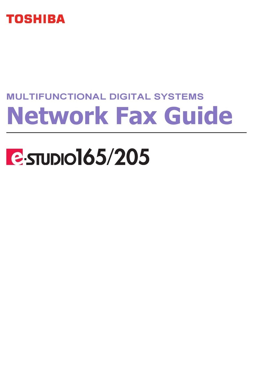 Toshiba e-STUDIO 165 Installation and maintenance instructions