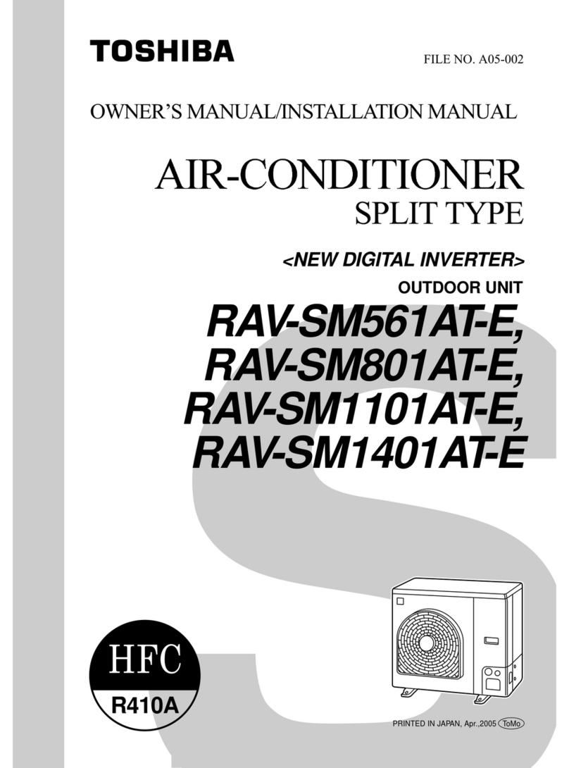 Toshiba RAV-SM1101AT-E Repair manual