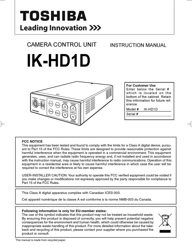 Toshiba IK-HD1D instruction manual