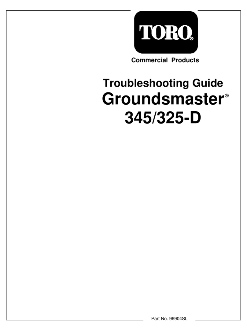 Toro GROUNDSMASTER 325-D troubleshooting guide