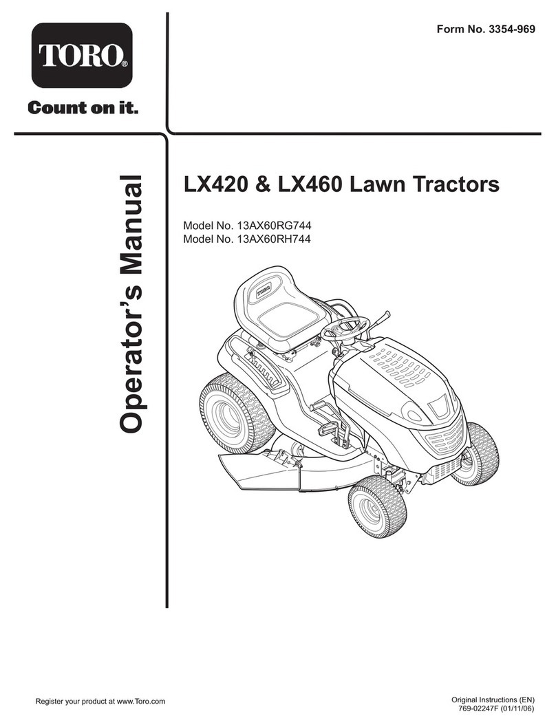 Toro LX420, LX460 Operator's manual