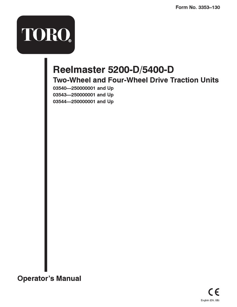 Toro 03540 Reelmaster 5200-D User manual