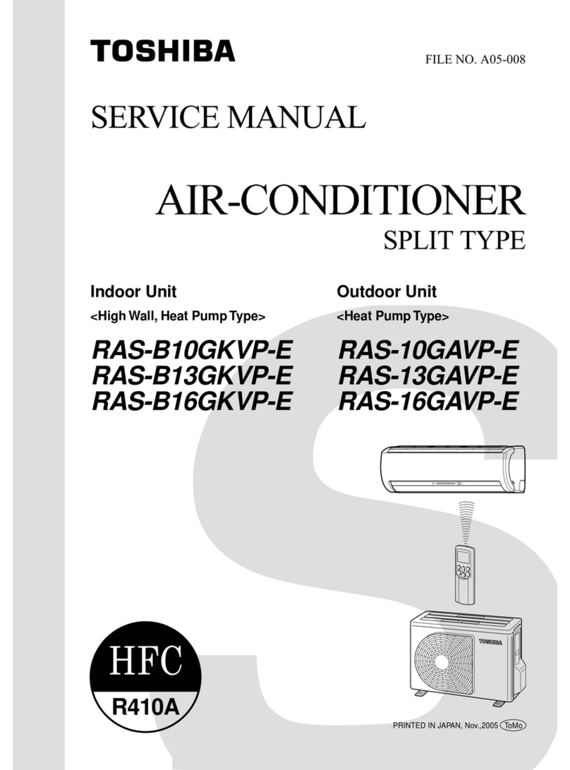 Toshiba RAS-10GAVP-E User manual