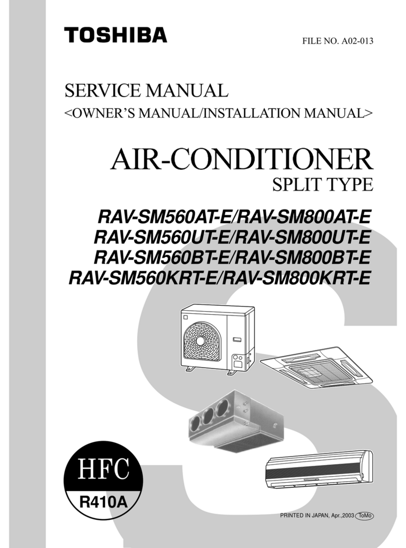 Toshiba RAM-SM560AT-E User manual Toshiba RAM-SM560AT-E User manual