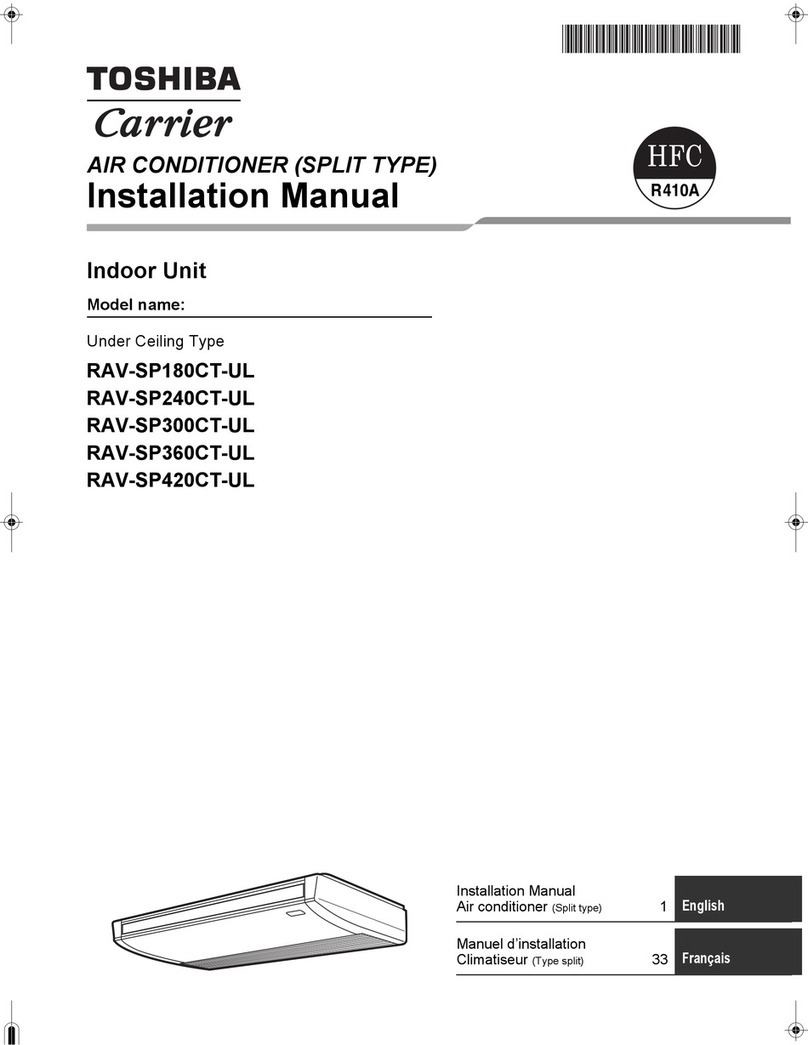 Toshiba CARRIER RAV-SP180CT-UL User manual Toshiba CARRIER RAV-SP180CT-UL User manual