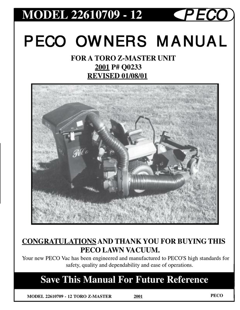 Peco 22610709 owner's manual