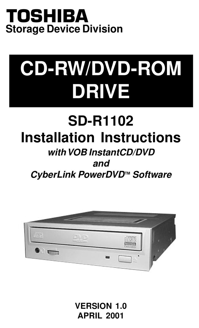 Toshiba SD-R1102 installation instructions