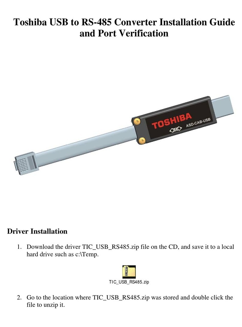 Toshiba RS-485 installation guide