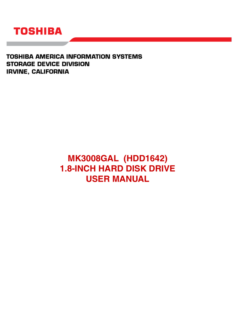 Toshiba MK3008GAL (HDD1642) User manual
