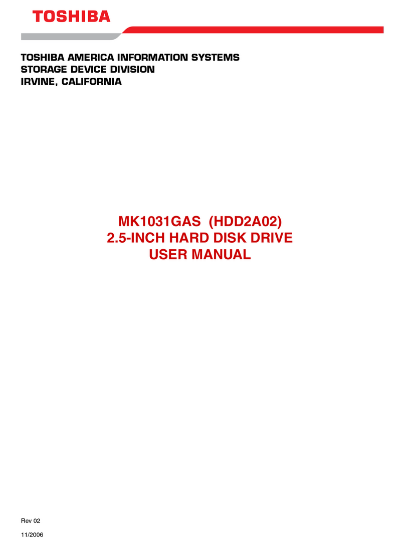 Toshiba HDD2A02 User manual