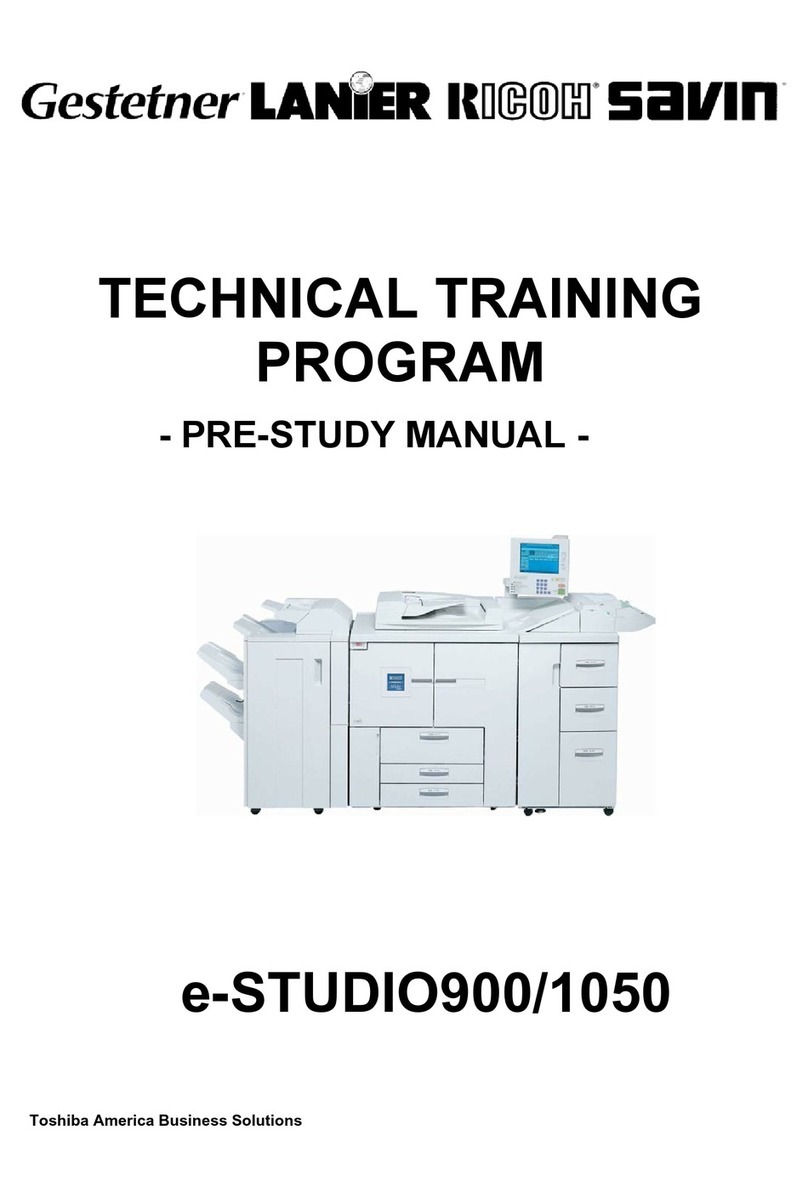 Toshiba E-STUDIO900 Technical training
