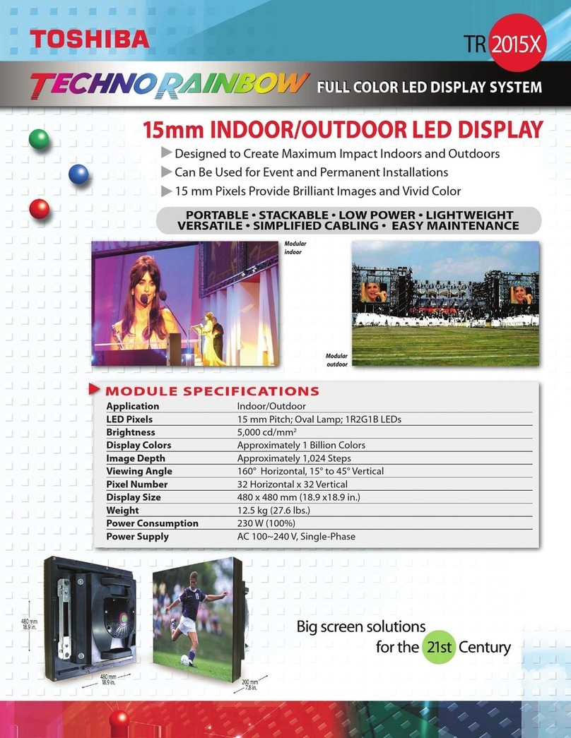 Toshiba Techno Rainbow TR2015X User manual