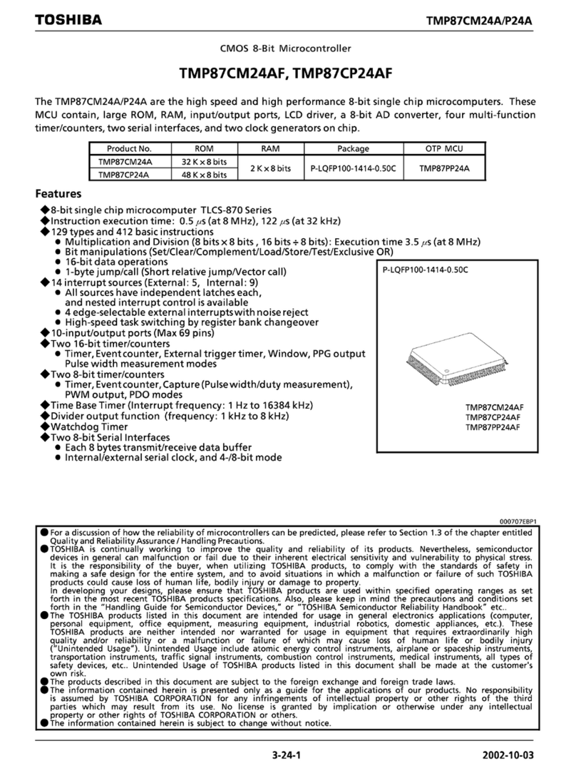 Toshiba TMP87CM24AF Instructions for use