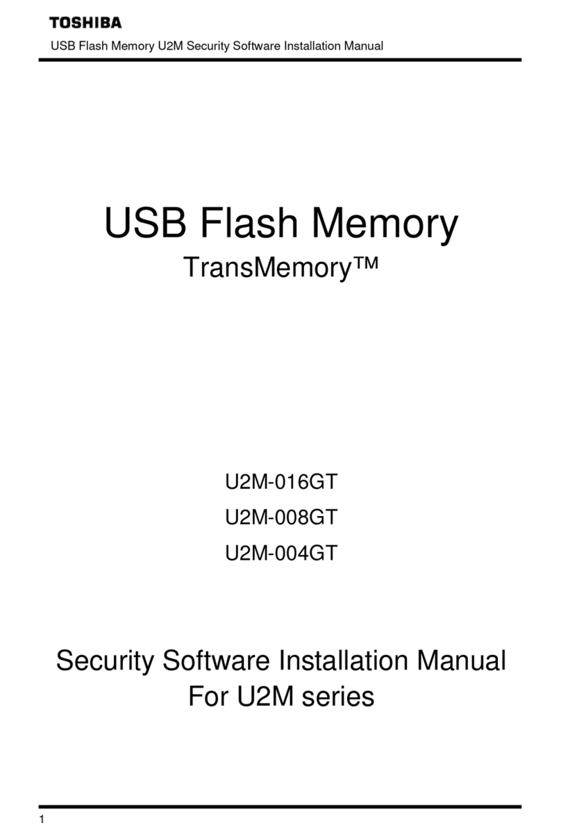 Toshiba TRANSMEMORY U2M-004GT User manual