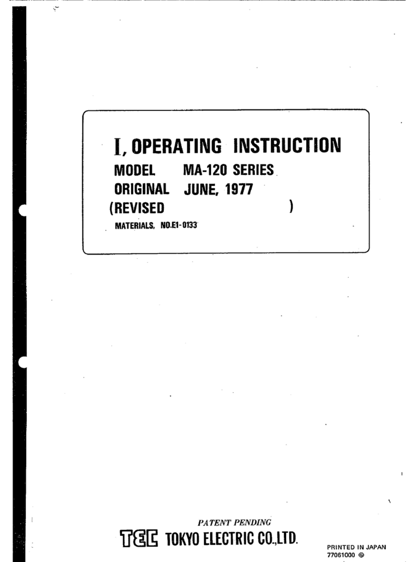 TEC MA-120 Series User manual