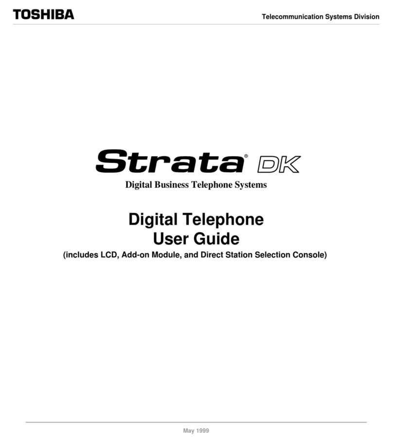 Toshiba Starta DK Digital Telephone User manual