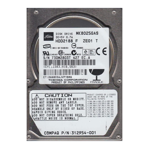 Toshiba (HDD2188) User manual Toshiba (HDD2188) User manual
