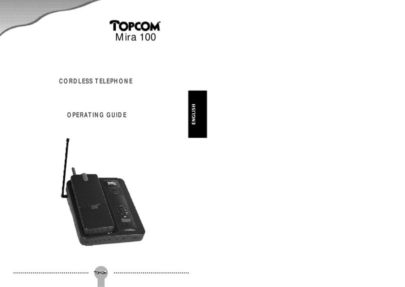 Topcom MIRA 100 User manual Topcom MIRA 100 User manual