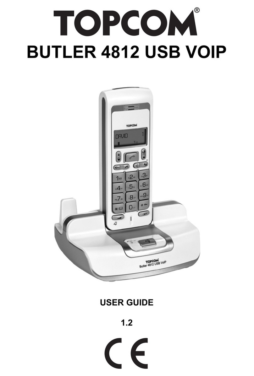 Topcom Butler 4812 USB VOIP User manual
