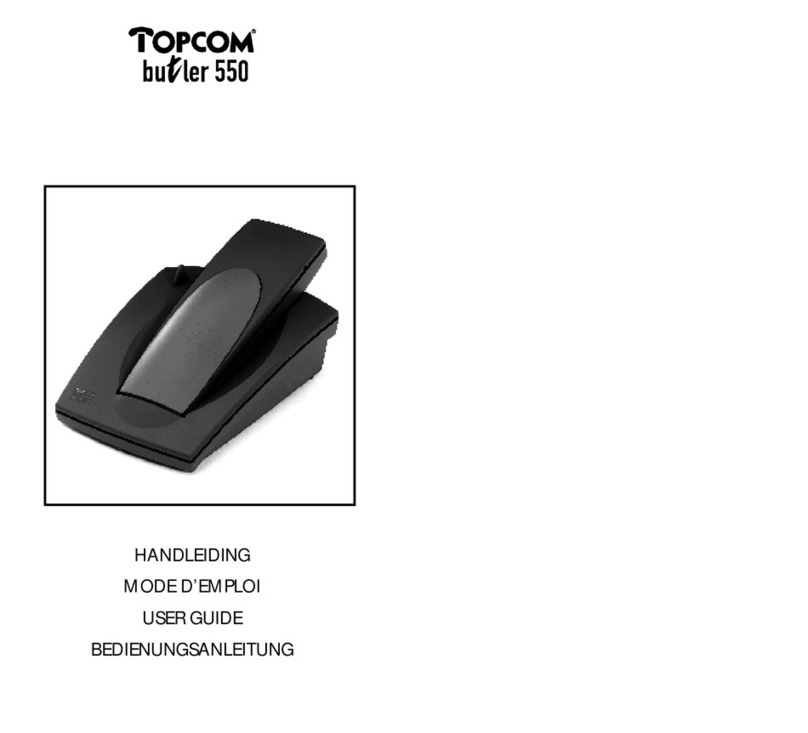 Topcom BUTLER 550 User manual