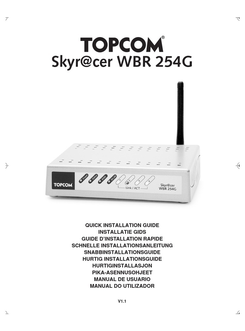 Topcom Skyr@cer WBR 254G Quick installation guide